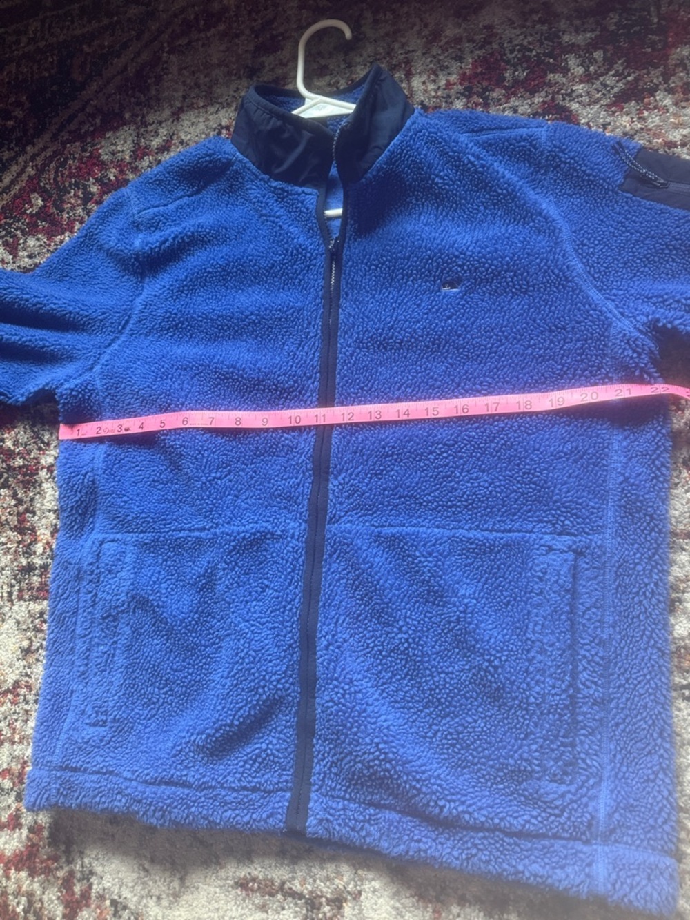 Vineyard Vines Blue Sherpa Fleece Zip Jacket men's M - Picture 4 of 5